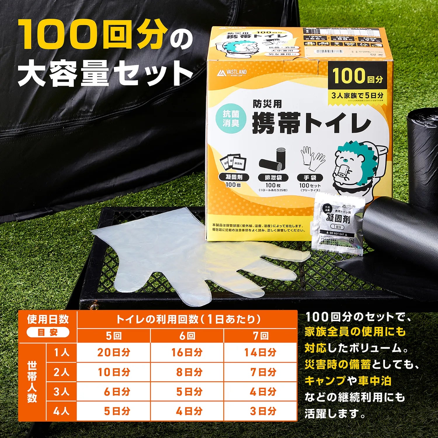 防災用携帯トイレ